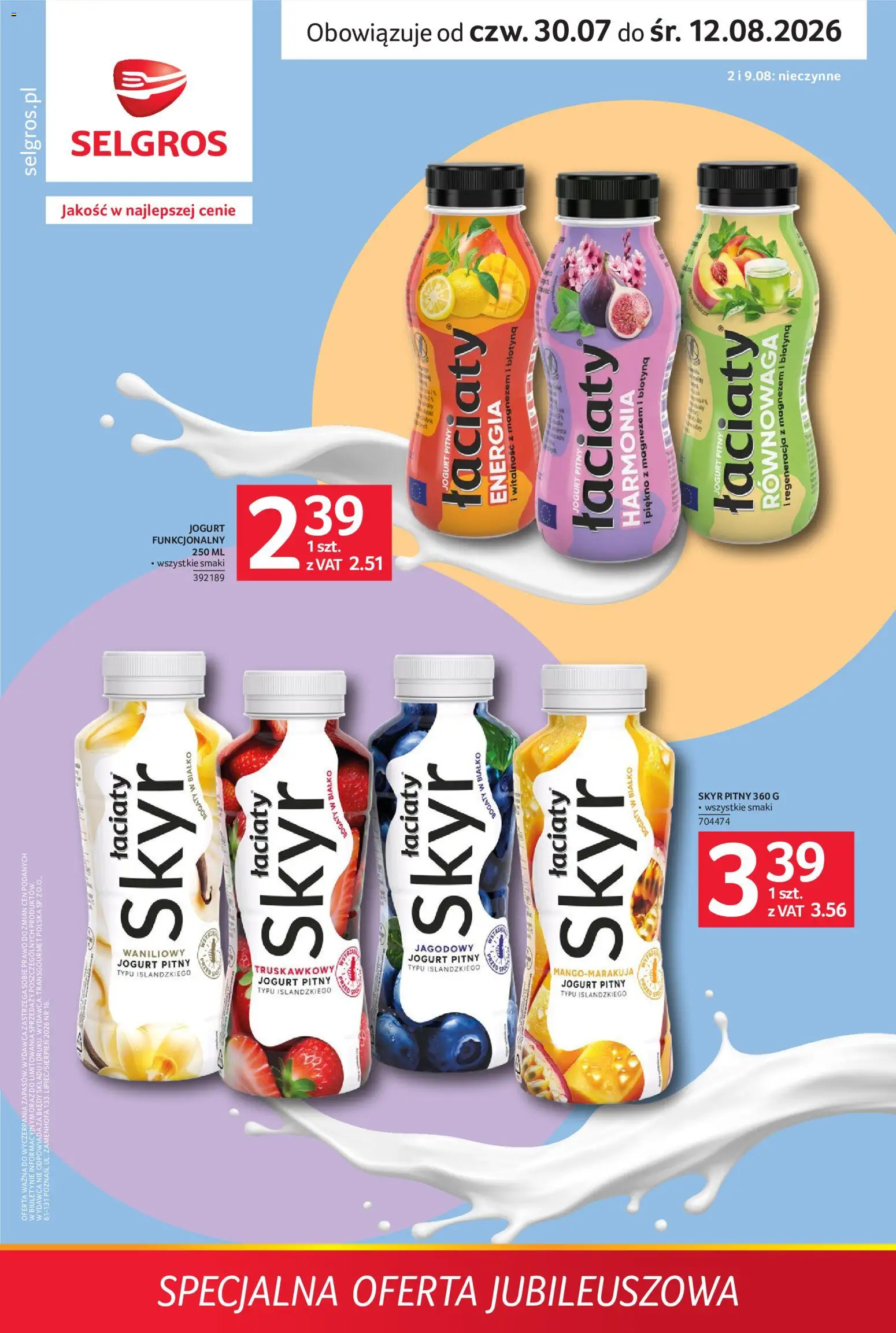 Pogląd gazetki "Selgros cash&carry gazetka - Specjalna oferta jubileuszowa" ze sklepu Selgros cash&carry ważnej od 30.07.2026