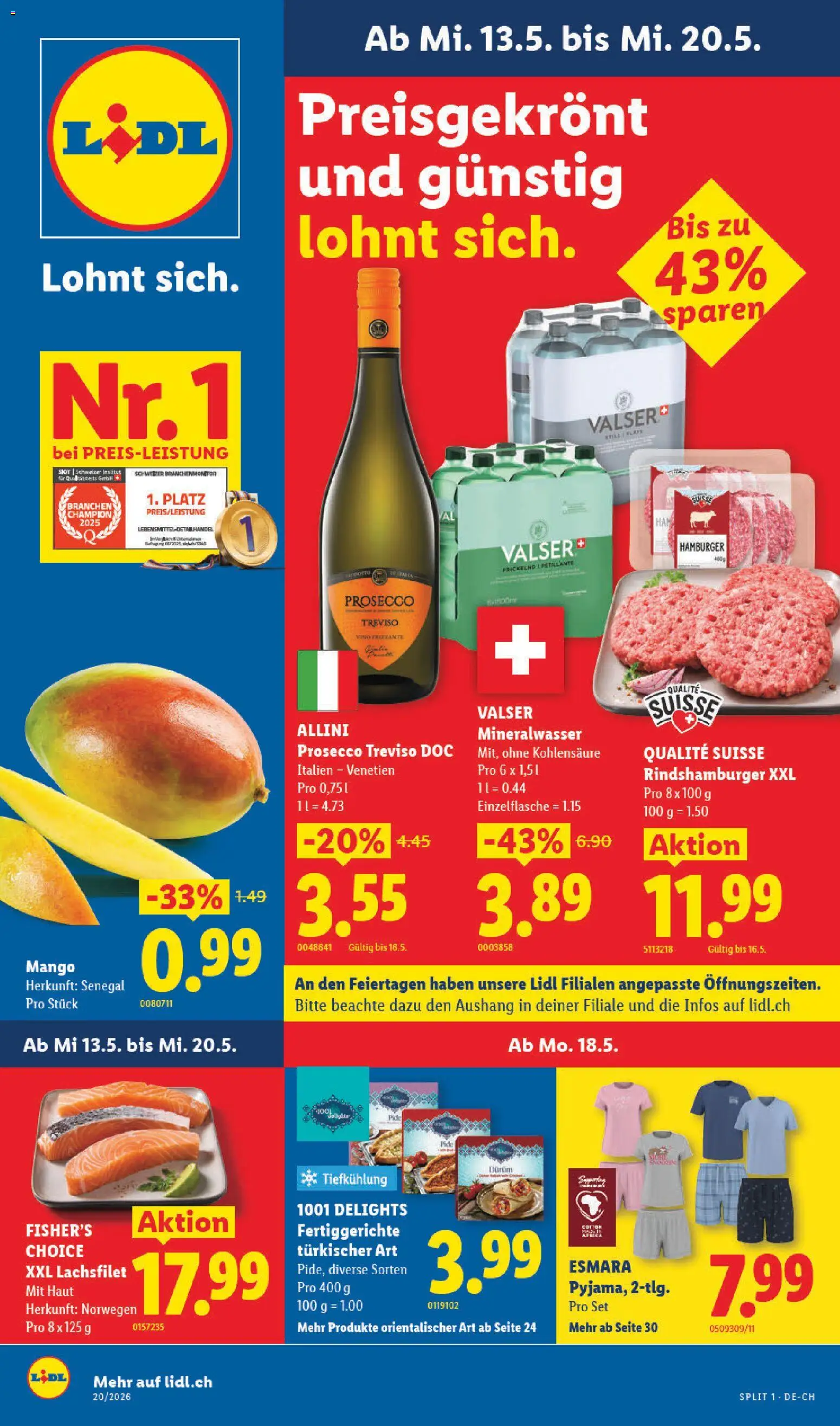 Vorschau des Merkblatts Lidl aktionen vom Shop Lidl gültig von 13.05.2026 bis 20.05.2026