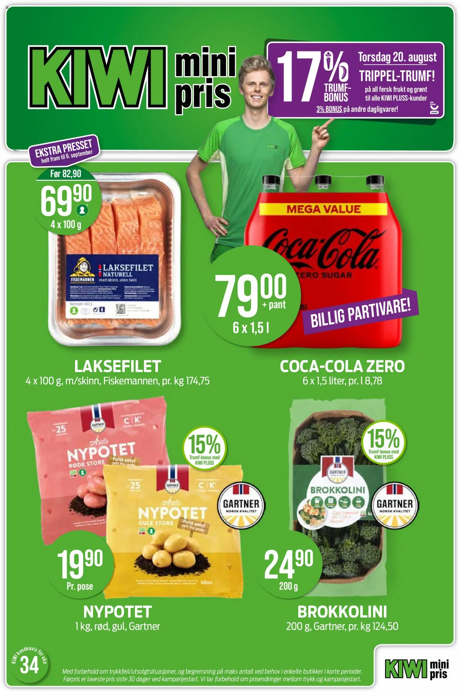 Forhåndsvis Kiwi kundeavis fra butikk Kiwi gyldig fra 17/08/2026