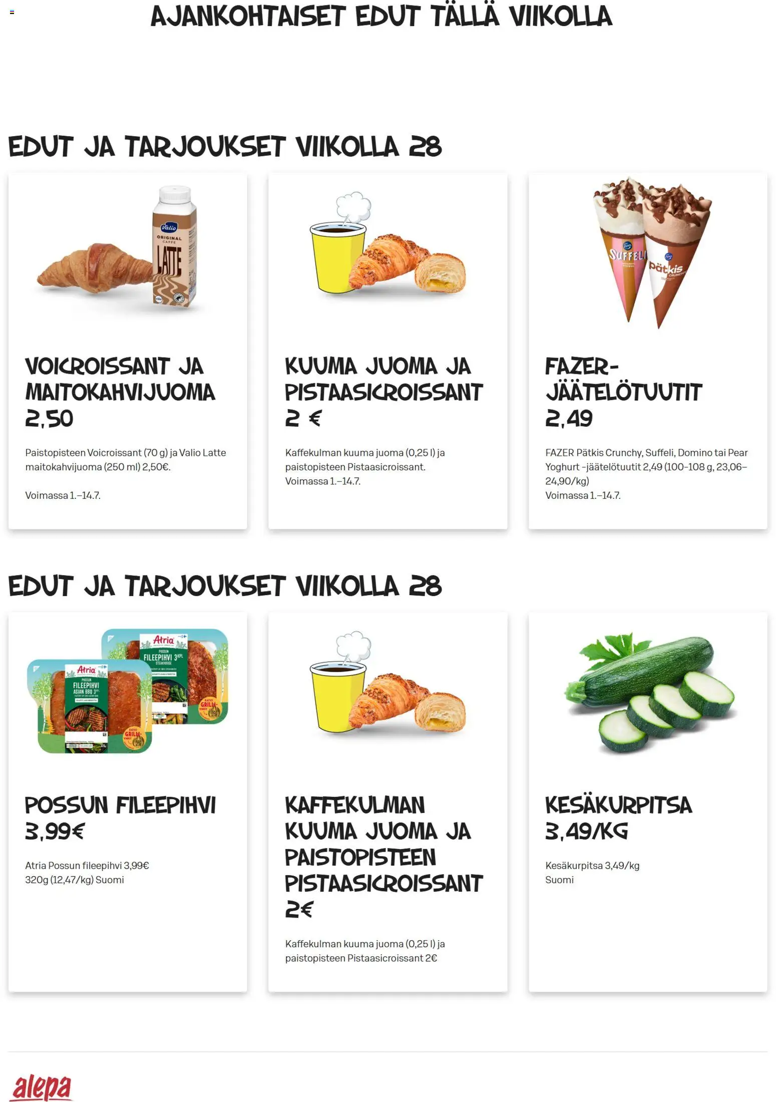 Kaupan Alepa Alepa tarjoukset esikatselu, voimassa 08/07/2026