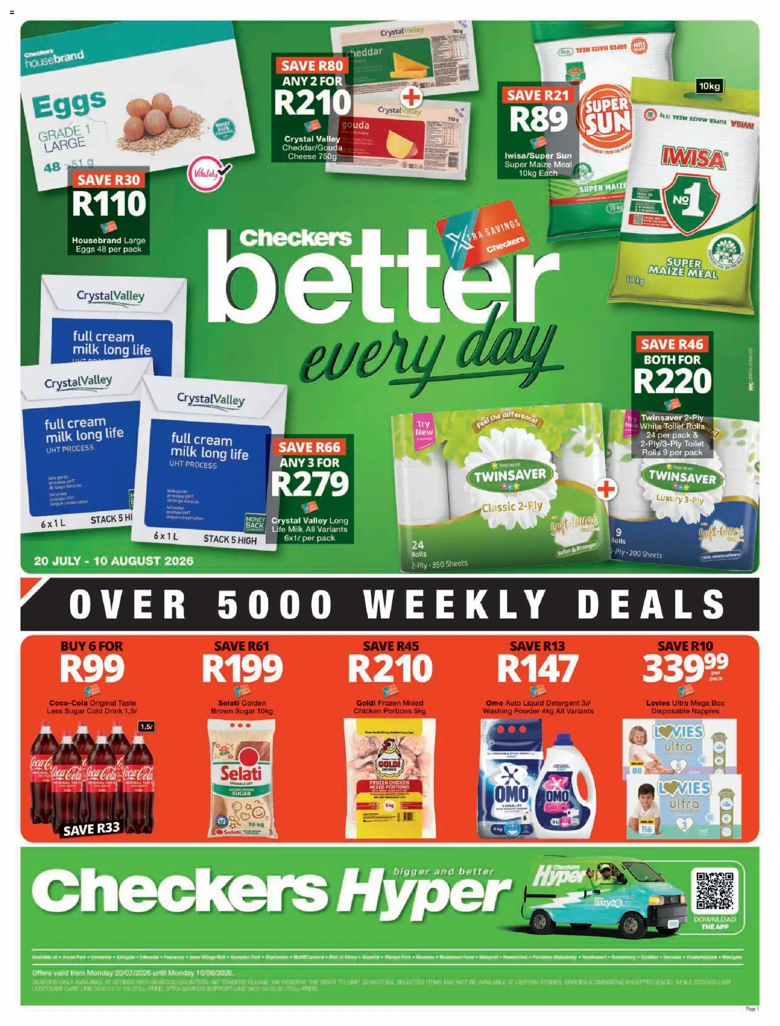 Preview of Checkers flyer valid from 20/07/2026