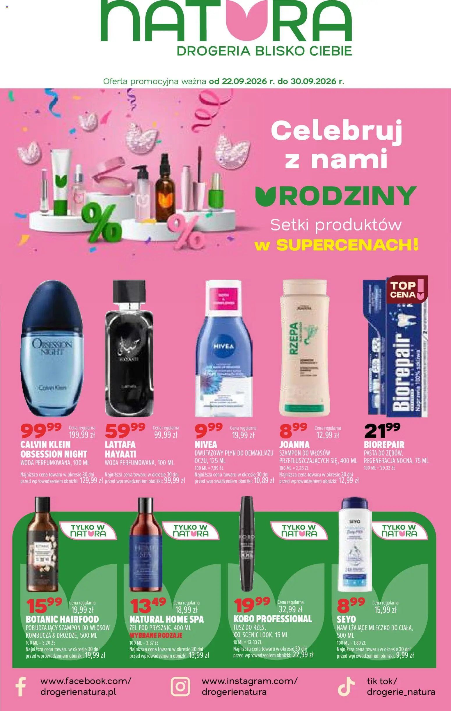 Pogląd gazetki "Drogerie Natura gazetka" ze sklepu Drogerie Natura ważnej od 22.09.2026