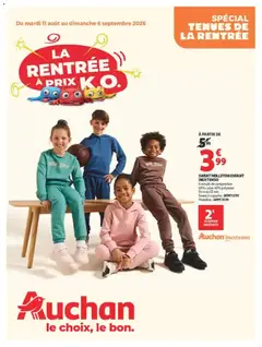 Prévisualisation de Auchan Vêtements enfants rentrée du magasin Auchan formulaire valide 11/08/2026