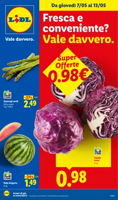Anteprima dell'opuscolo Lidl volantino Fresca e conveniente dal negozio Lidl valido da 07/05/2026