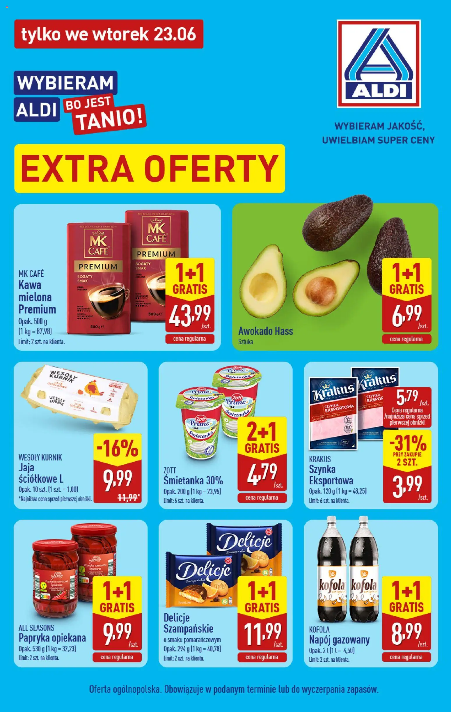 Pogląd gazetki "Aldi gazetka - Extra oferta" ze sklepu Aldi ważnej od 23.06.2026
