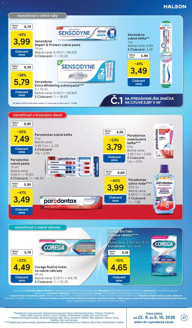 Nový Tesco leták od 23.09.