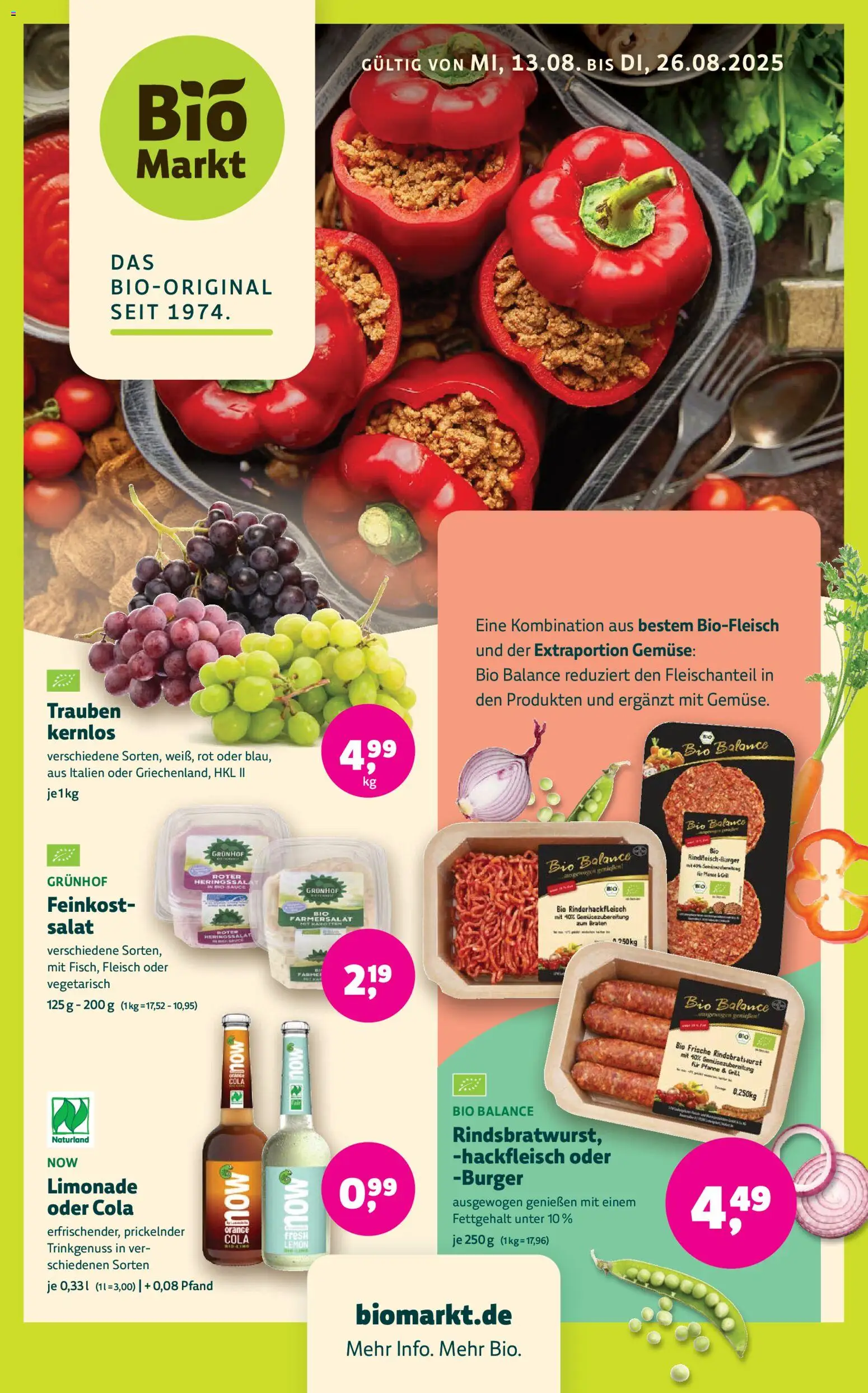 Vorschau von dem Prospekt des Geschäftes BioMarkt, gültig ab dem 13.08.2026