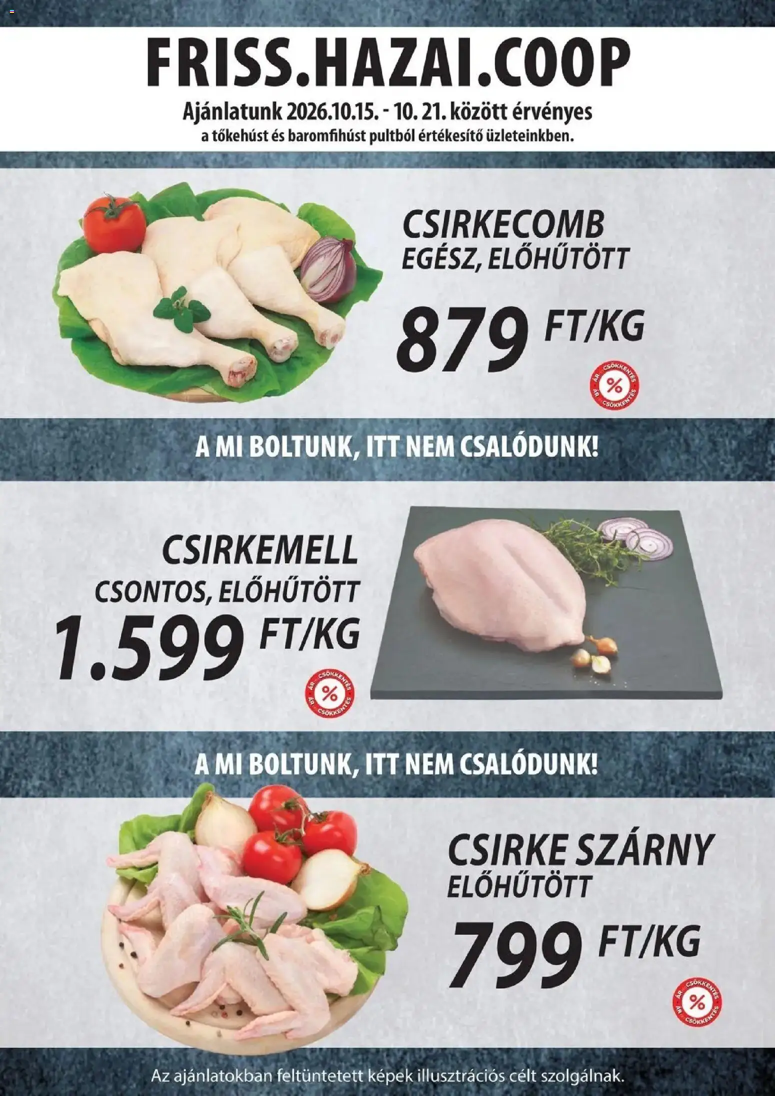 COOP Szolnok - COOP Szolnok akciós újság Debrecen megtekintése, amely érvényes 2026.10.15.-től - Csirkemell, Csirke, Csirkecomb