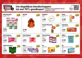Voorbeeld van Budget Food folder van winkel Budget Food geldig vanaf 21-08-2026