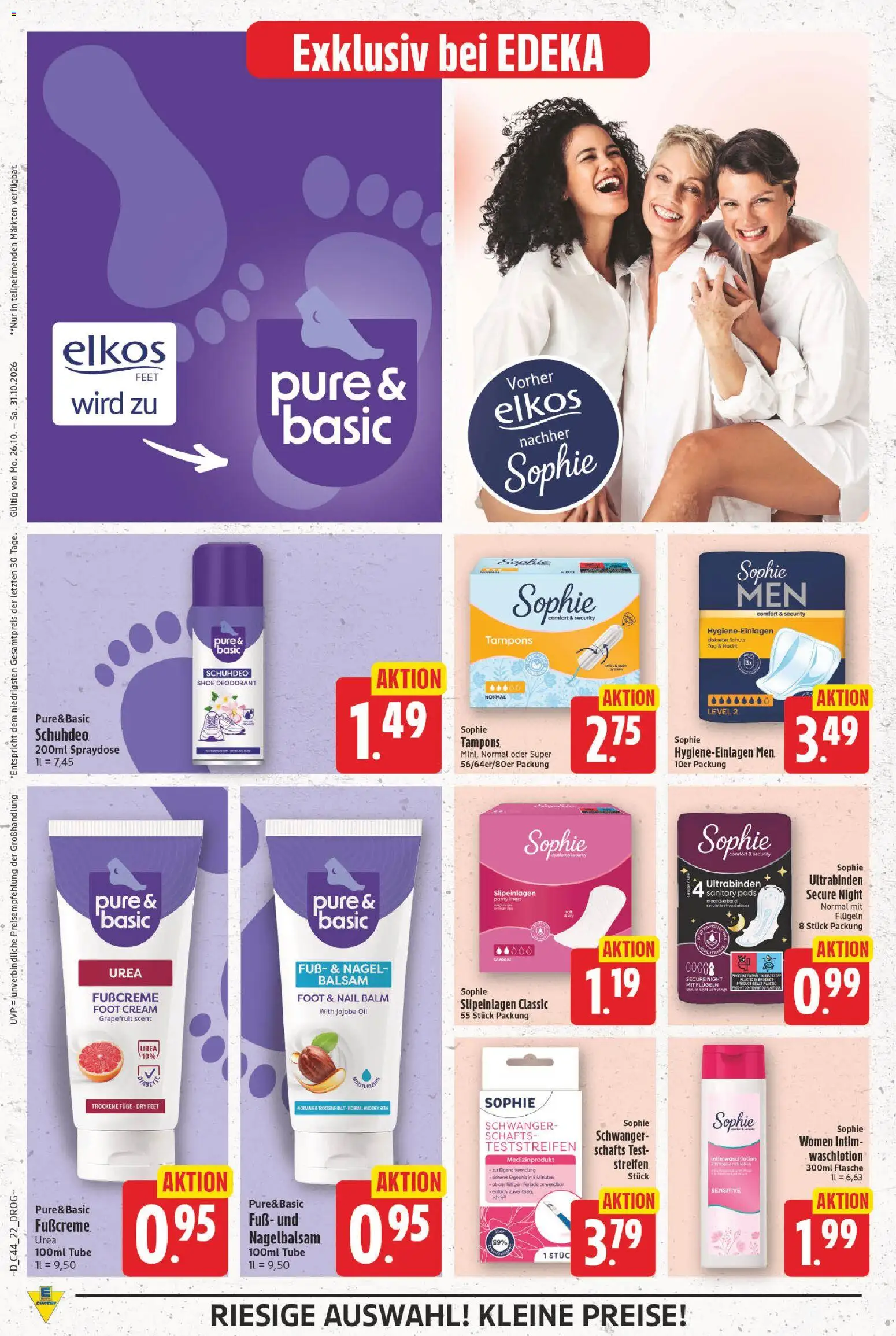 Vorschau von dem Prospekt des Geschäftes E center, gültig ab dem 26.10.2026 - Grapefruit, Deodorant, Fußcreme