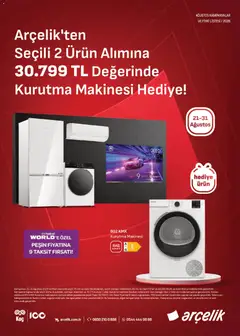 Arçelik Arçelik Katalog 21.08.2026 - Broşürünün önizlemesi