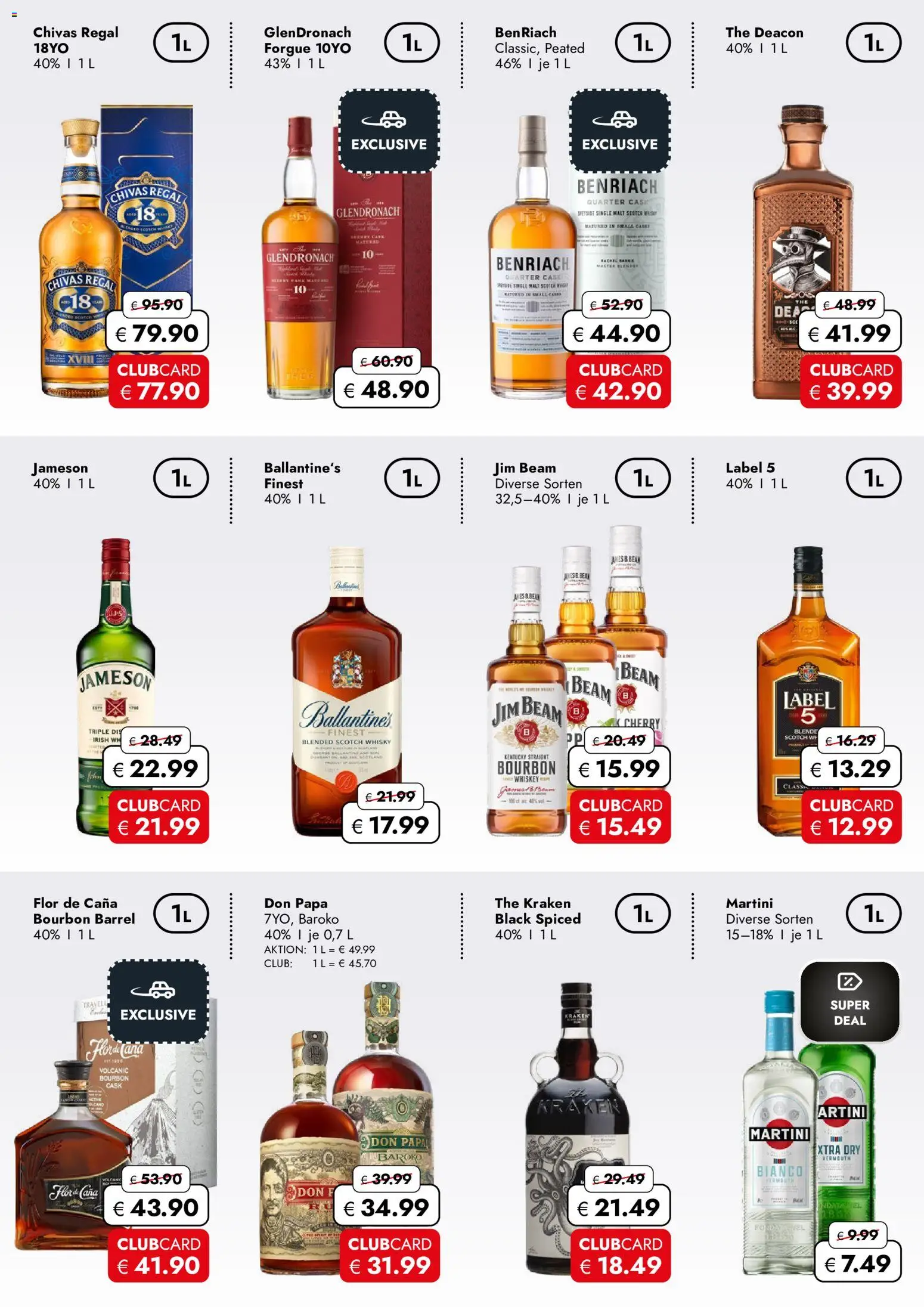 Vorschau von dem Prospekt des Geschäftes Travel Free, gültig ab dem 04.09.2026 - Whisky, Regal, Martini, Whiskey, Jim beam, Bourbon, Jameson
