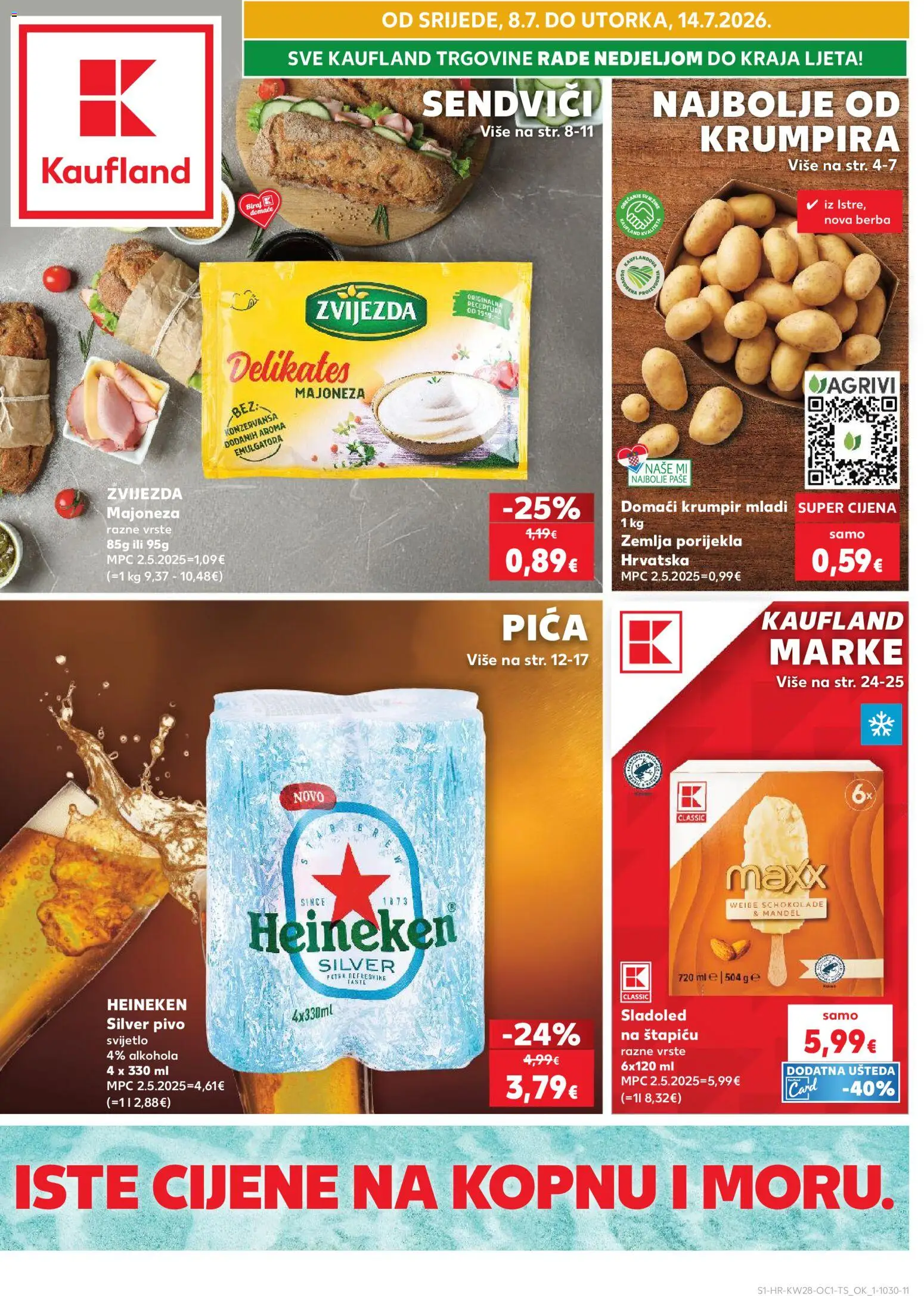 Pregled letka Slavonski Brod trgovine Kaufland vrijedi od 08.07.2026