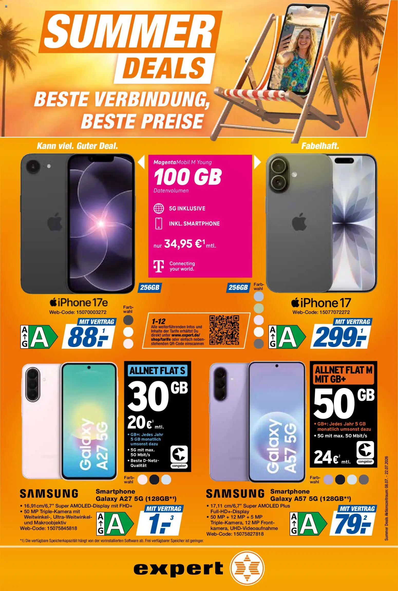 Vorschau von dem Prospekt des Geschäftes Expert, gültig ab dem 08.07.2026 - Samsung, Iphone, Smartphone