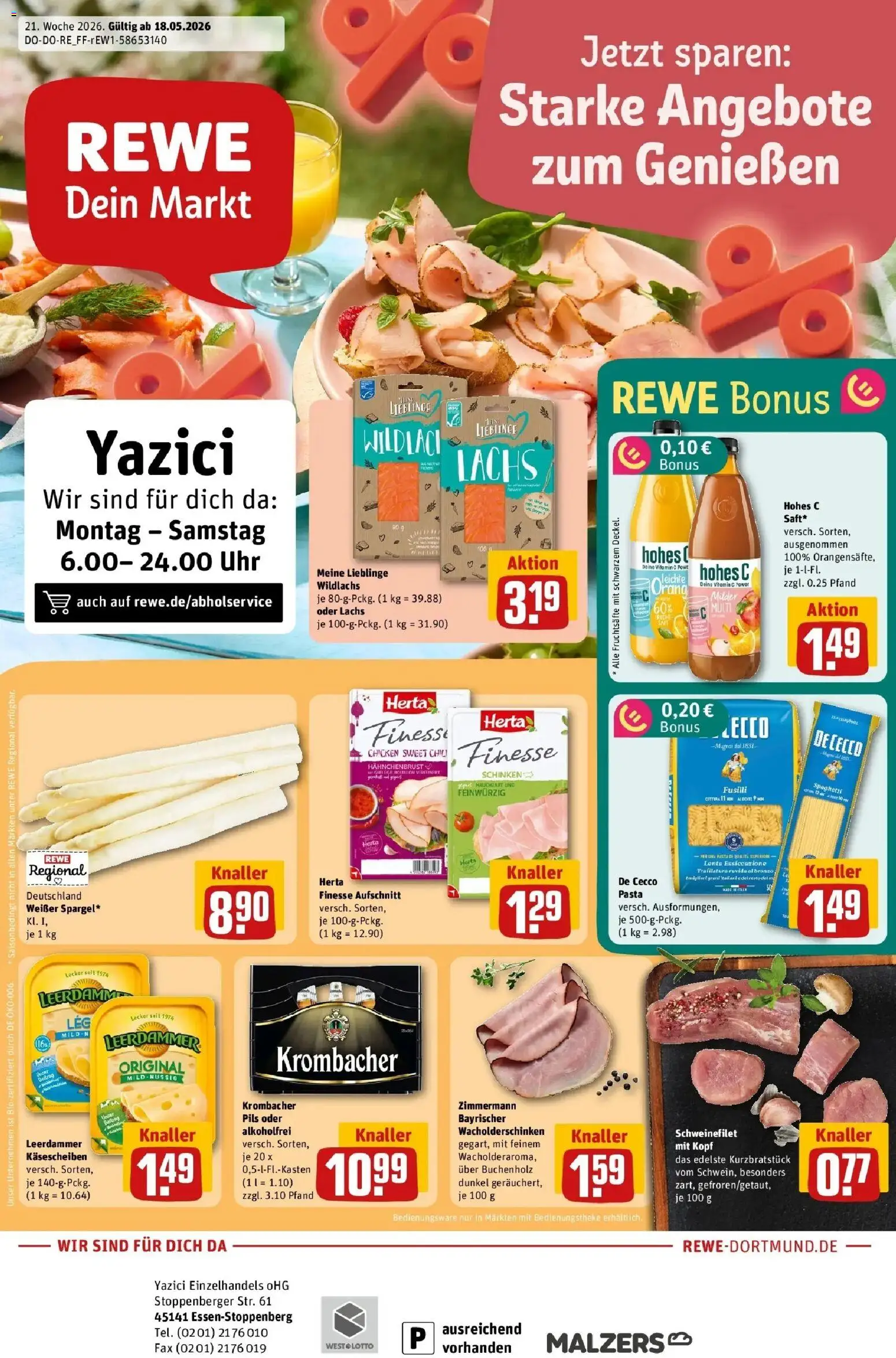 Vorschau von dem Prospekt des Geschäftes Rewe, gültig ab dem 18.05.2026