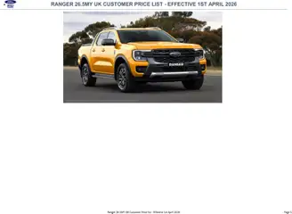 Preview of Ford Ford - Ranger valid from 05/02/2026