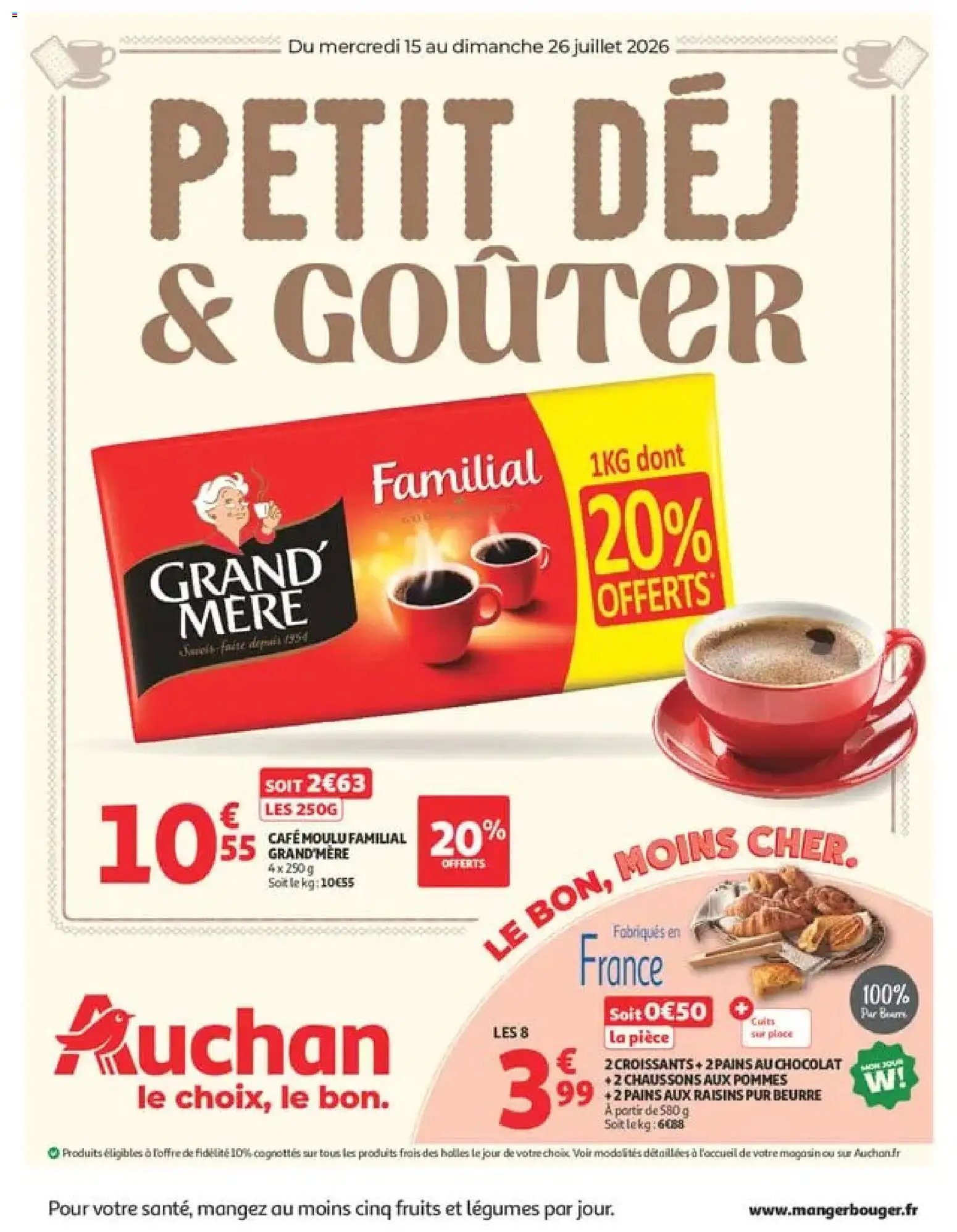 Prévisualisation de Auchan prospectus du magasin Auchan formulaire valide 15/07/2026