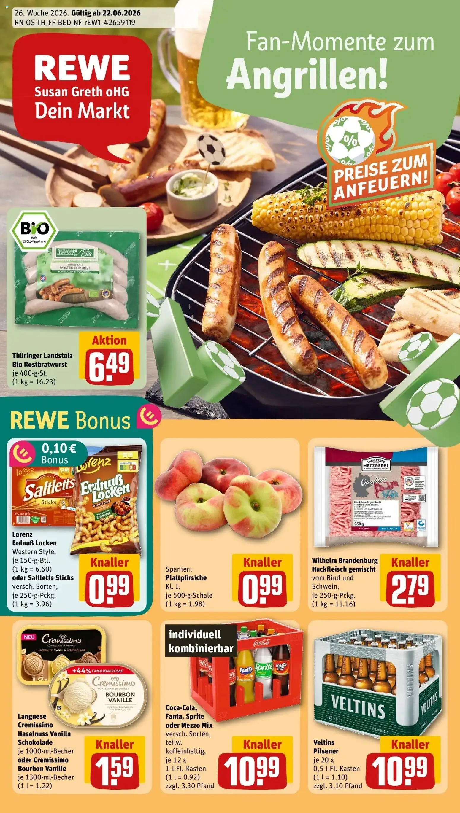 Vorschau von dem Prospekt des Geschäftes Rewe, gültig ab dem 21.06.2026