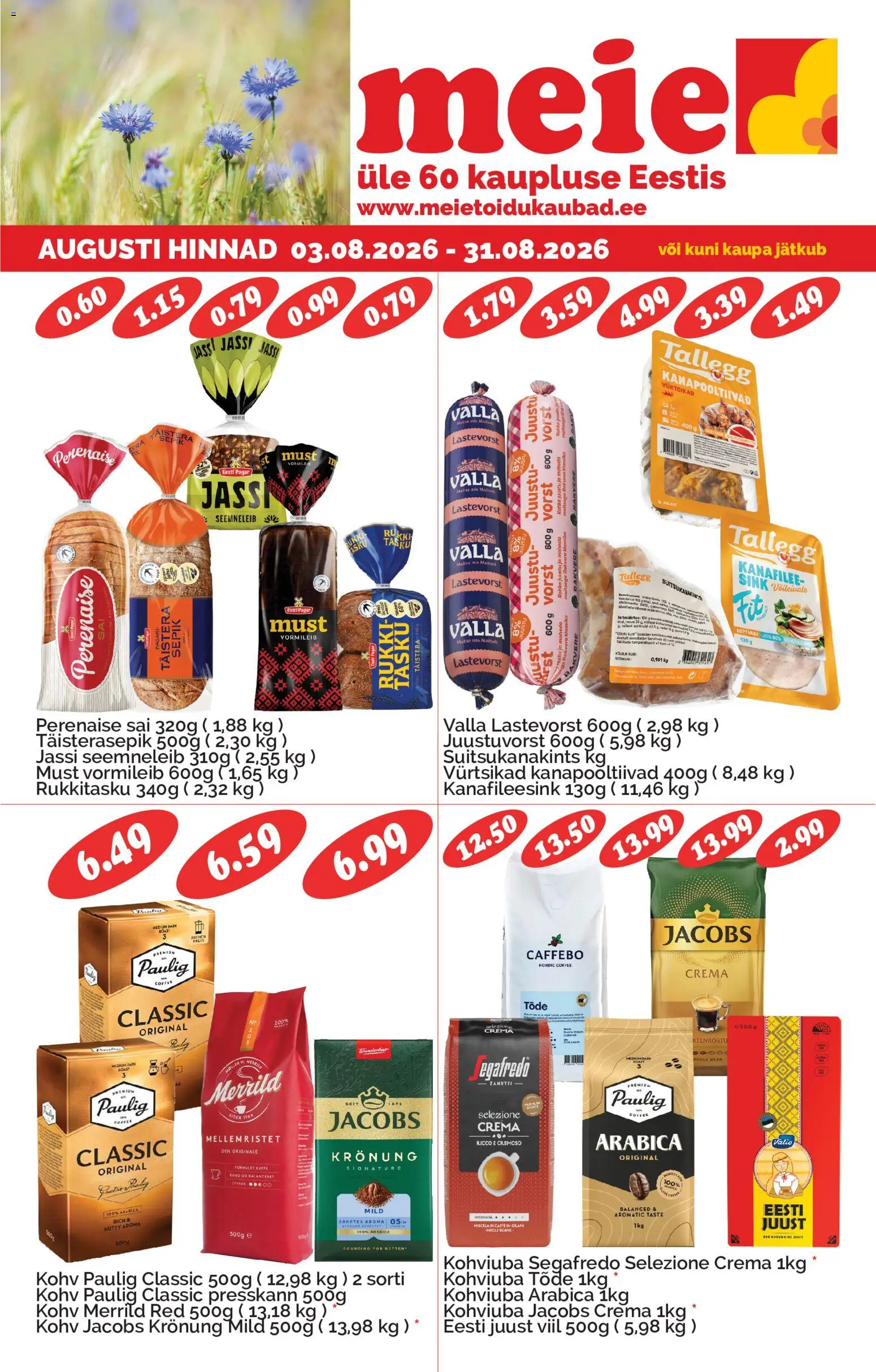 Meie kliendilehe eelvaade alates 03.08.2026