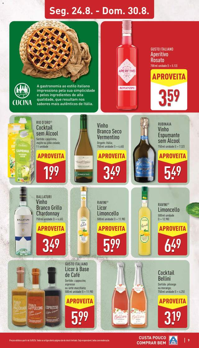 Novo folheto Aldi a partir de 24/08