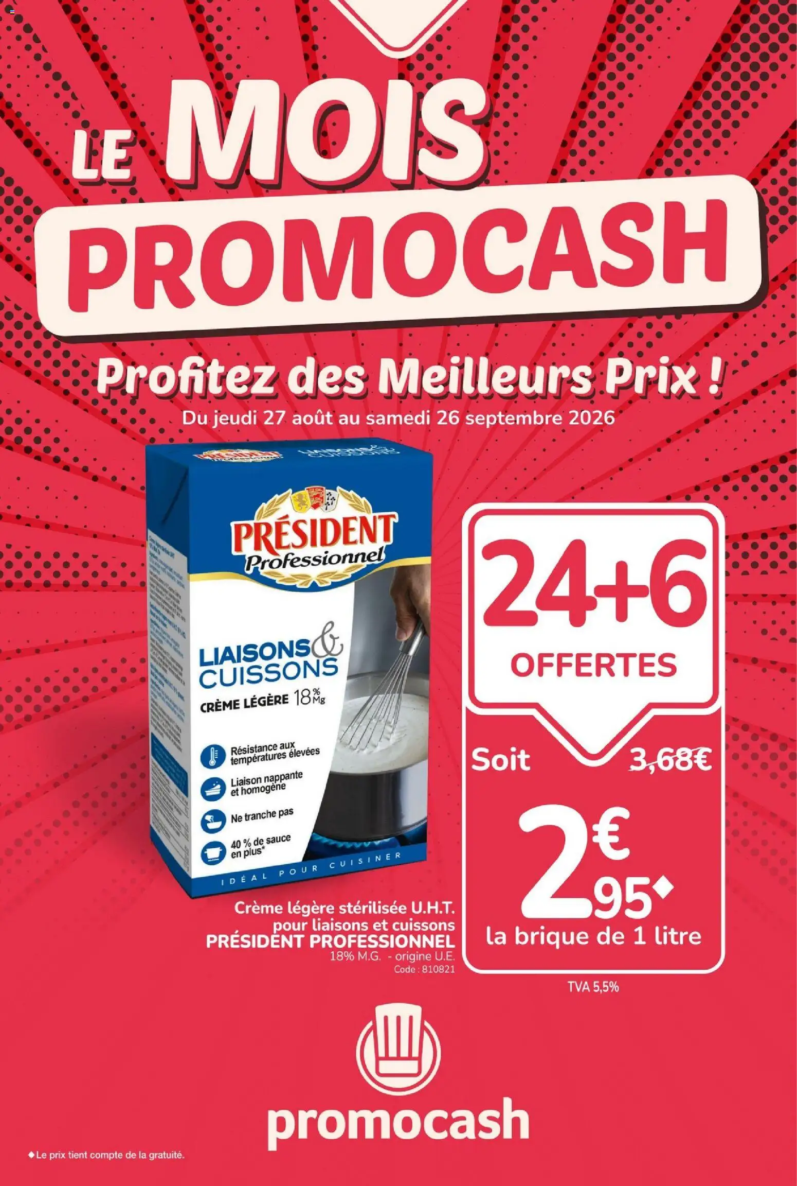 Prévisualisation de Promocash catalogue du magasin Promocash formulaire valide 27/08/2026