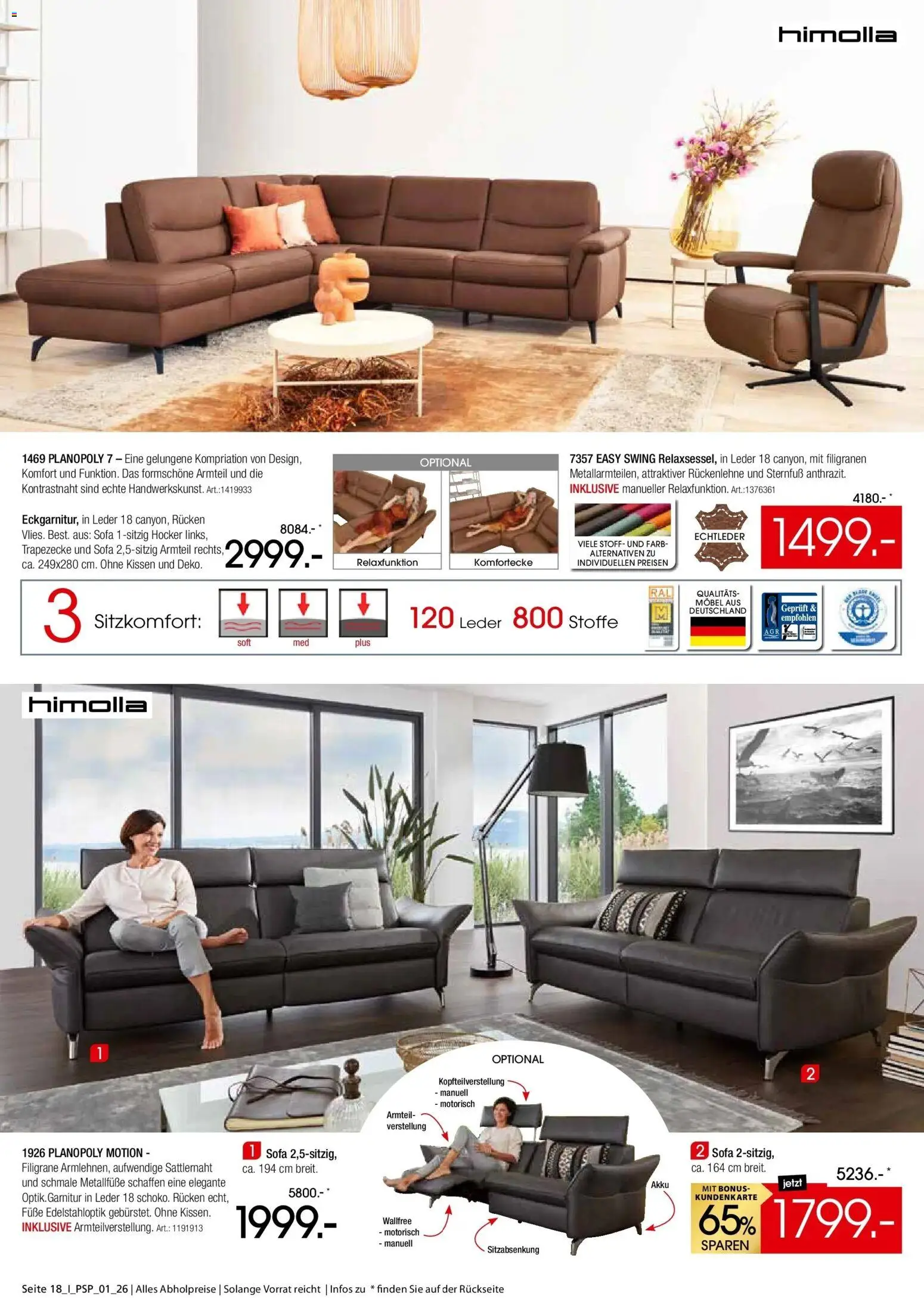 Vorschau von dem Prospekt des Geschäftes Zurbrüggen, gültig ab dem 26.10.2026 - Sofa, Kissen, Hocker