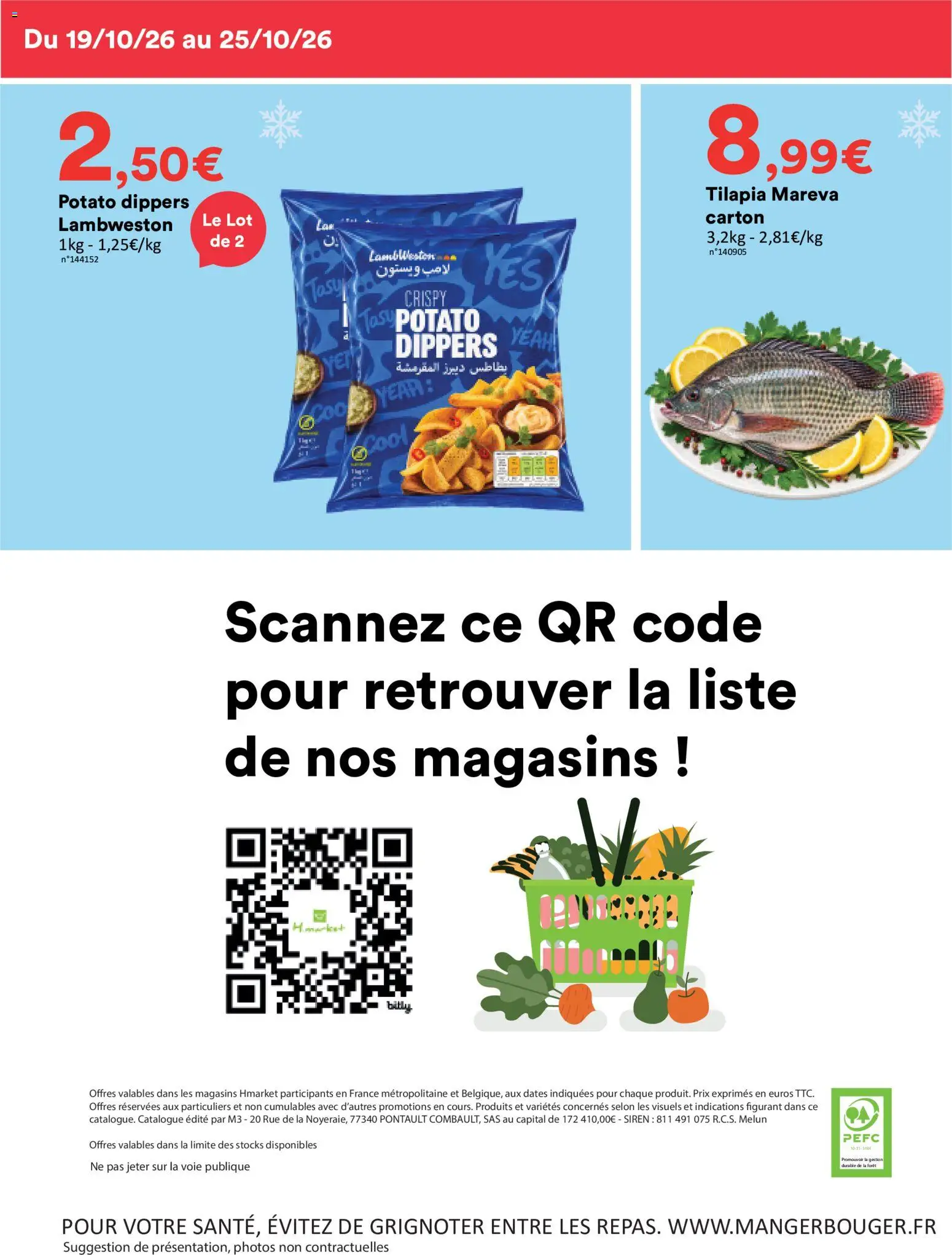 Prévisualisation de Hmarket catalogue du magasin Hmarket formulaire valide 19/10/2026 - Tilapia