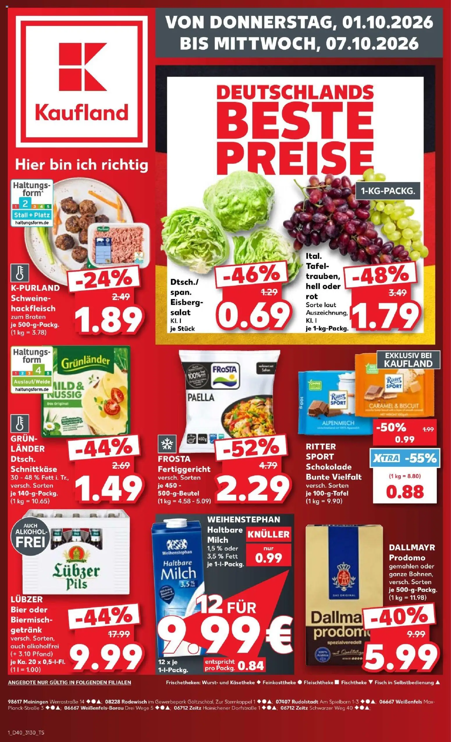 Vorschau von dem Prospekt des Geschäftes Kaufland, gültig ab dem 01.10.2026