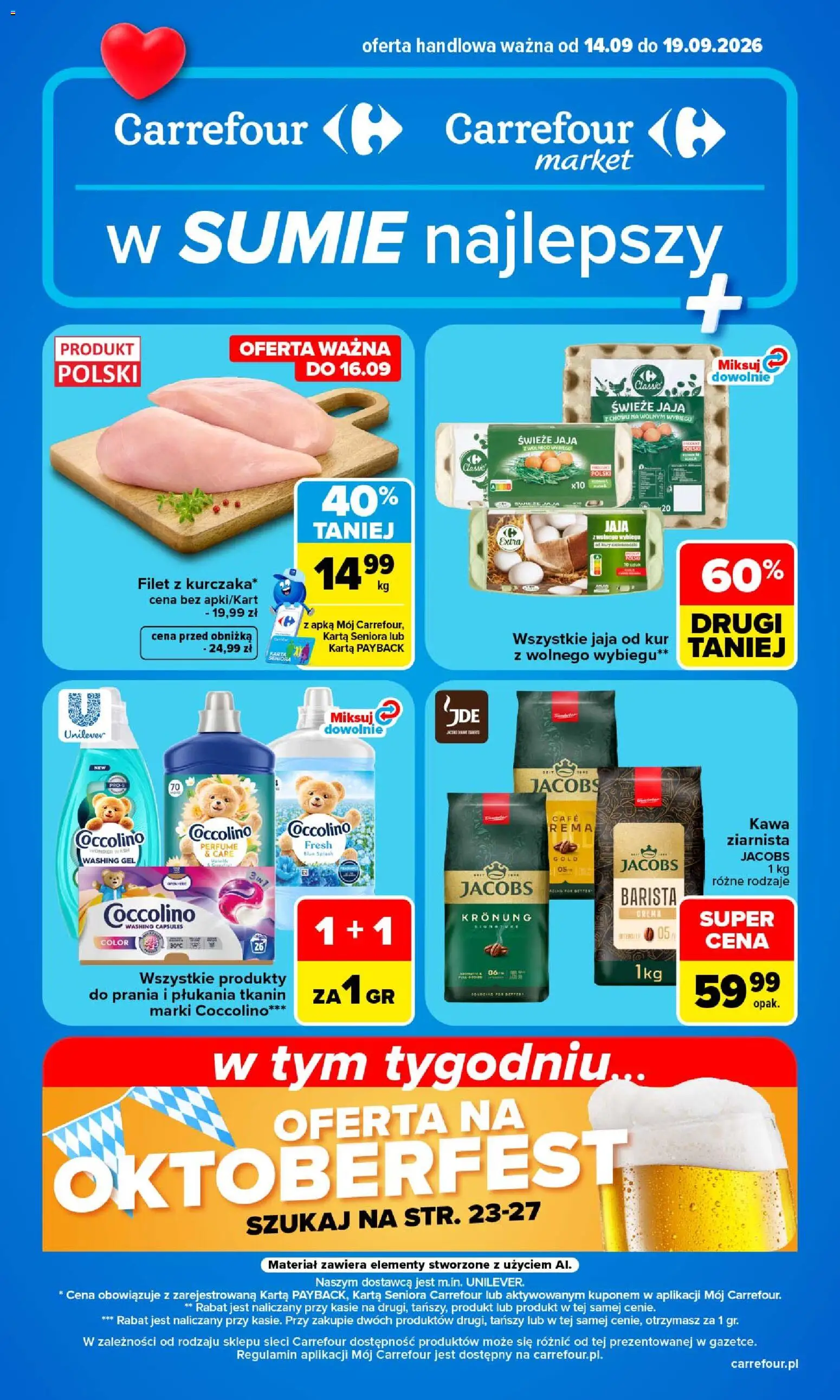 Pogląd gazetki "Carrefour gazetka" ze sklepu Carrefour ważnej od 14.09.2026
