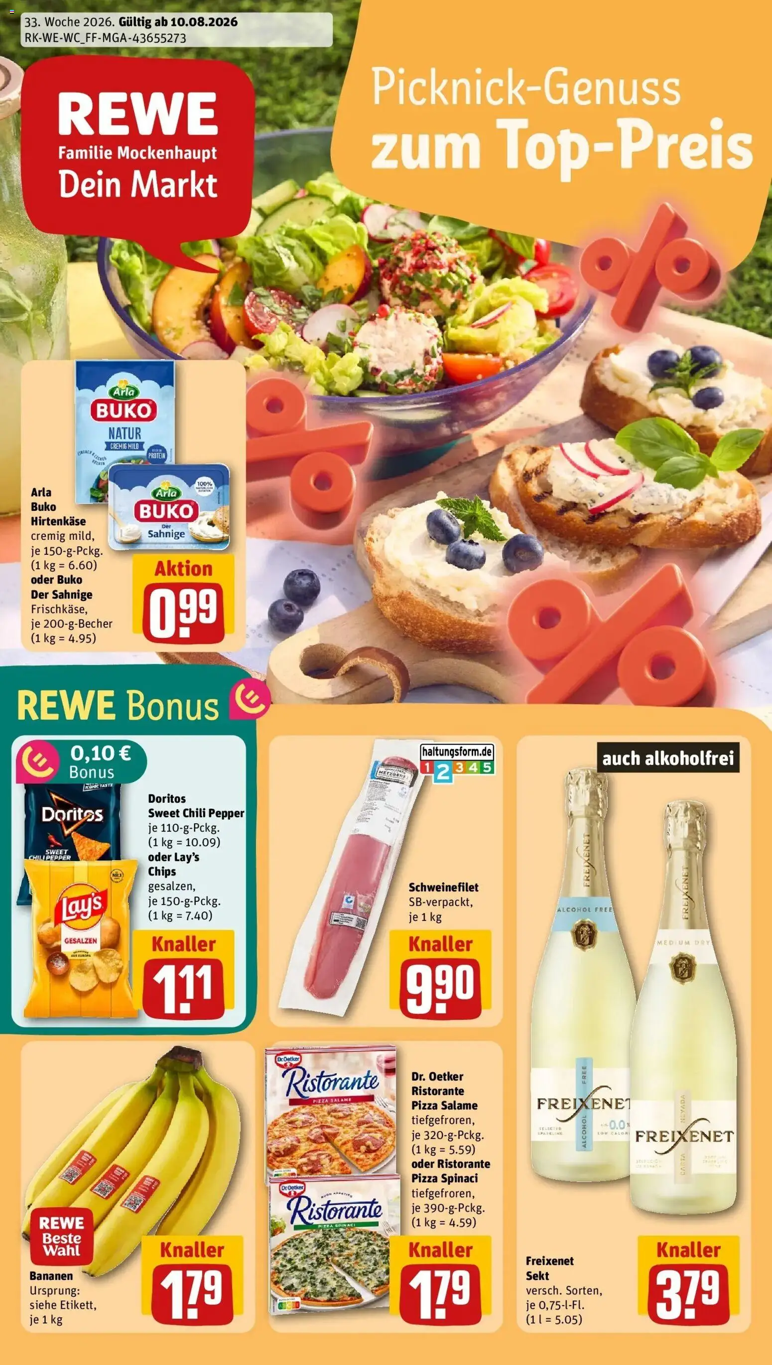 Vorschau von dem Prospekt des Geschäftes Rewe, gültig ab dem 10.08.2026