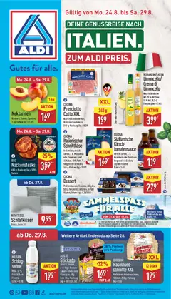 Vorschau von dem Prospekt des Geschäftes Aldi, gültig ab dem 24.08.2026