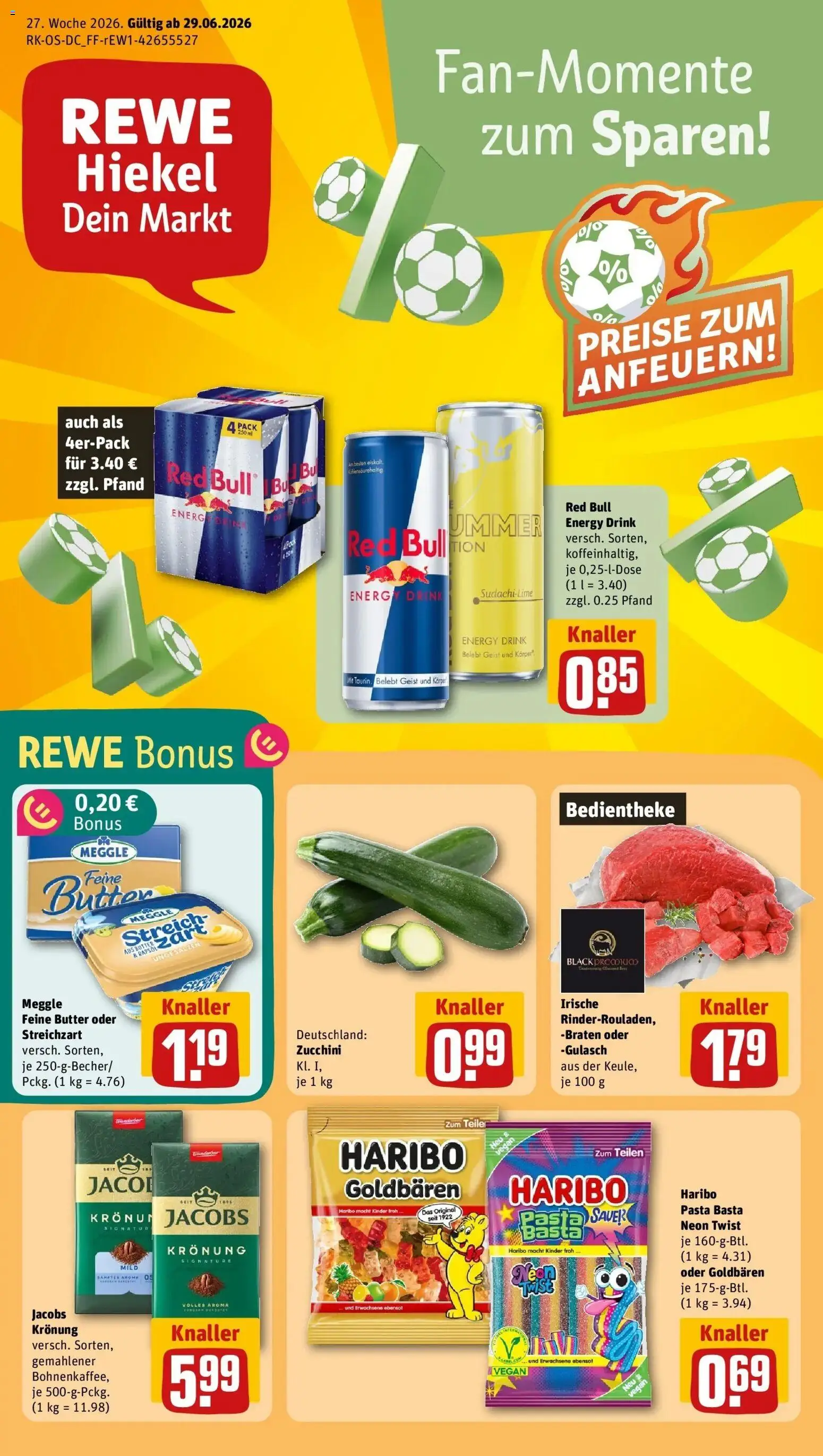 Vorschau von dem Prospekt des Geschäftes Rewe, gültig ab dem 29.06.2026