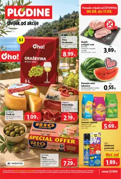 Pregled letka Plodine Katalog trgovine Plodine vrijedi od 06.08.2026