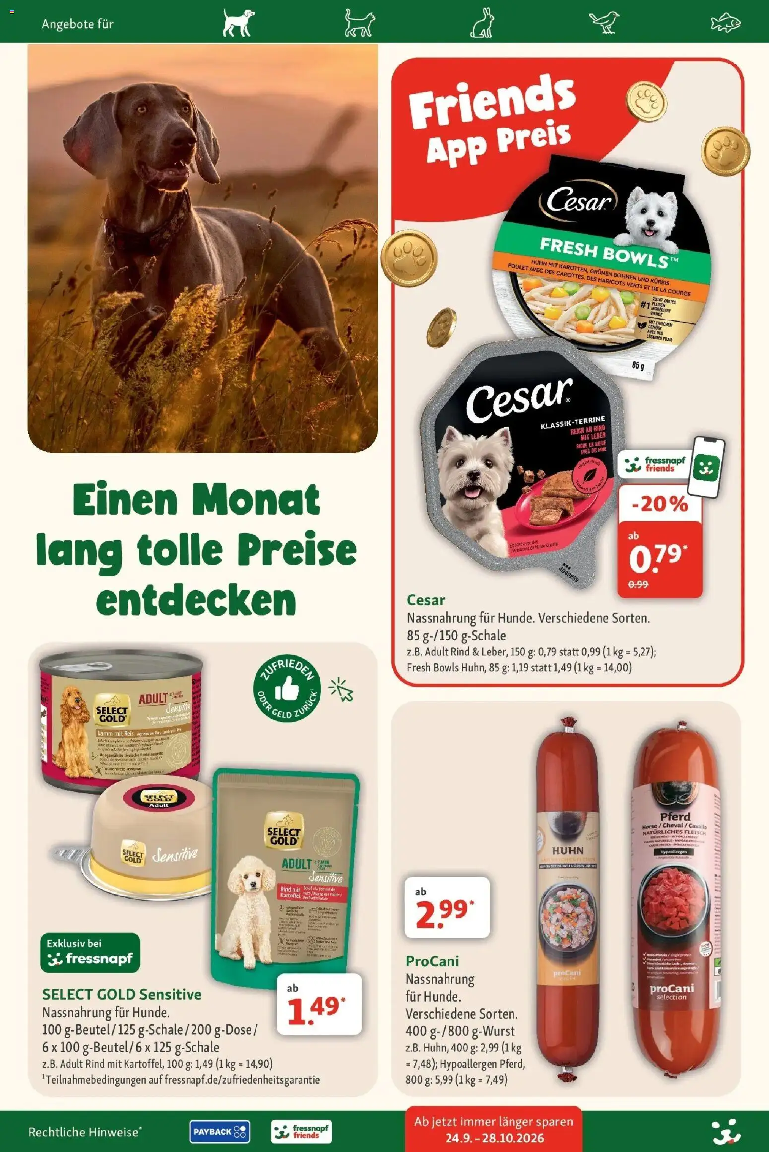 Vorschau von dem Prospekt des Geschäftes Fressnapf, gültig ab dem 24.09.2026