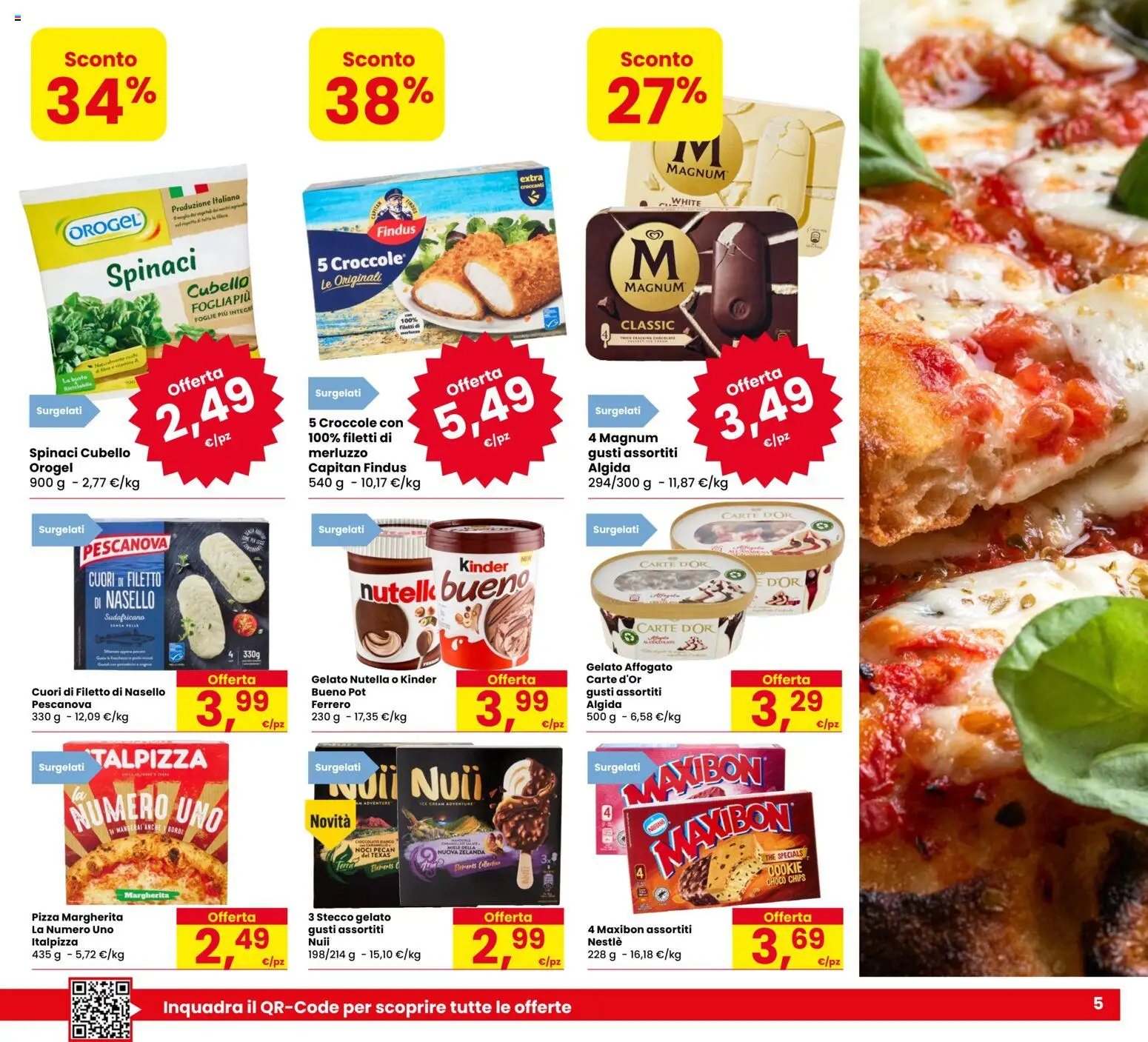 Anteprima dell'opuscolo Eurospar volantino Rovereto dal negozio Eurospar valido da 03/09/2026 - Pizza, The, Terra, Merluzzo, Noci pecan, Spinaci, Filetto, Nasello