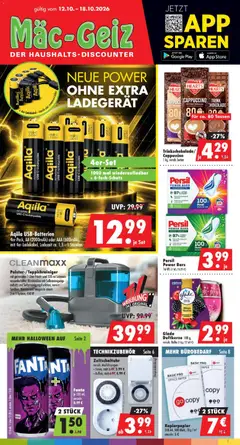 Vorschau von dem Prospekt des Geschäftes Mäc Geiz, gültig ab dem 12.10.2026