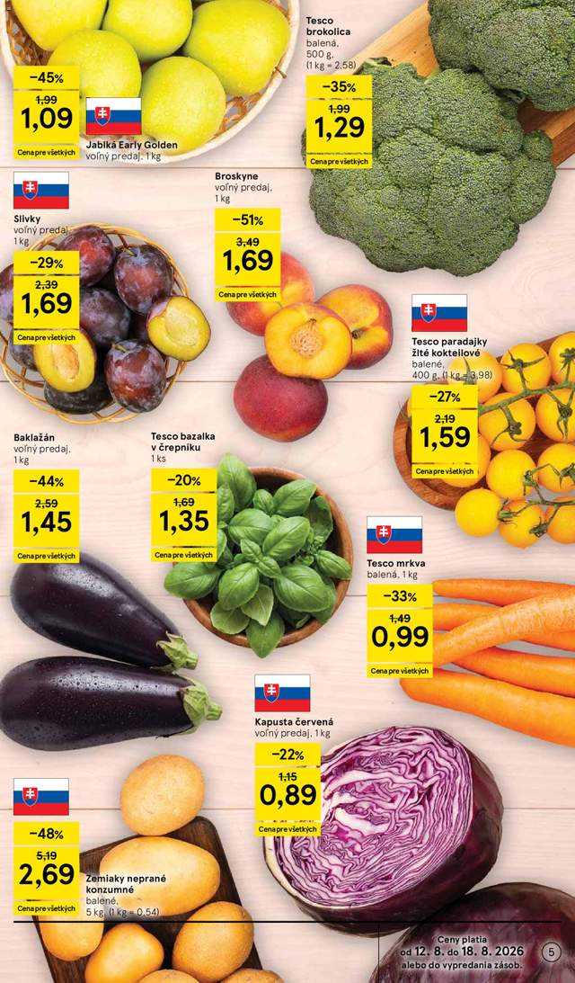 Nový Tesco leták od 12.08.