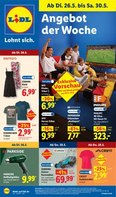 Vorschau von dem Prospekt des Geschäftes Lidl, gültig ab dem 26.05.2026