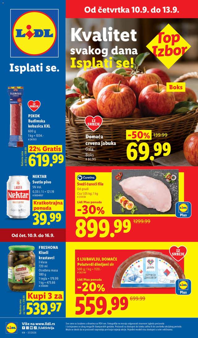 Novi Lidl katalog od 10.09.