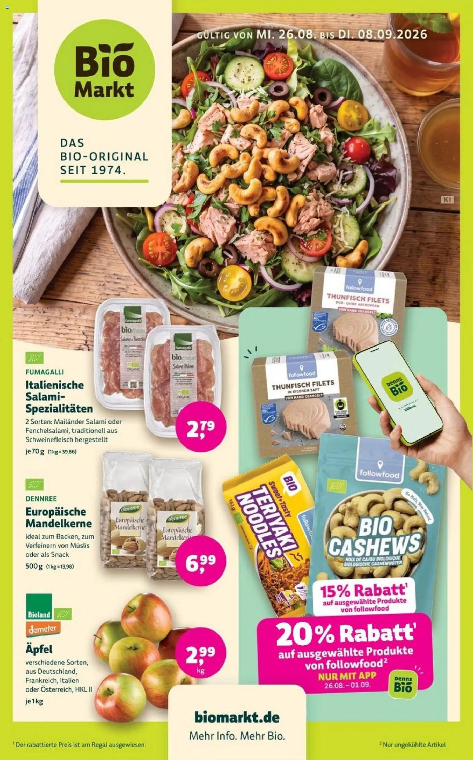Vorschau von dem Prospekt des Geschäftes Denns BioMarkt, gültig ab dem 26.08.2026