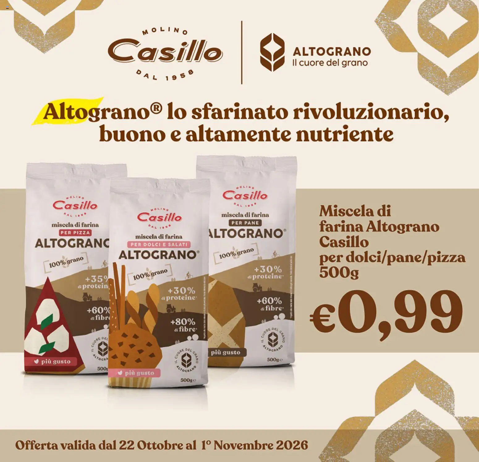 Anteprima dell'opuscolo Interspar volantino dal negozio Interspar valido da 22/10/2026 - Pizza, Pane, Dolci, Farina