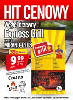 Pogląd gazetki "Prim Market promocja - Węgiel Drzewny Expressgrill 2 Kg" ze sklepu Prim Market ważnej od 03.07.2026