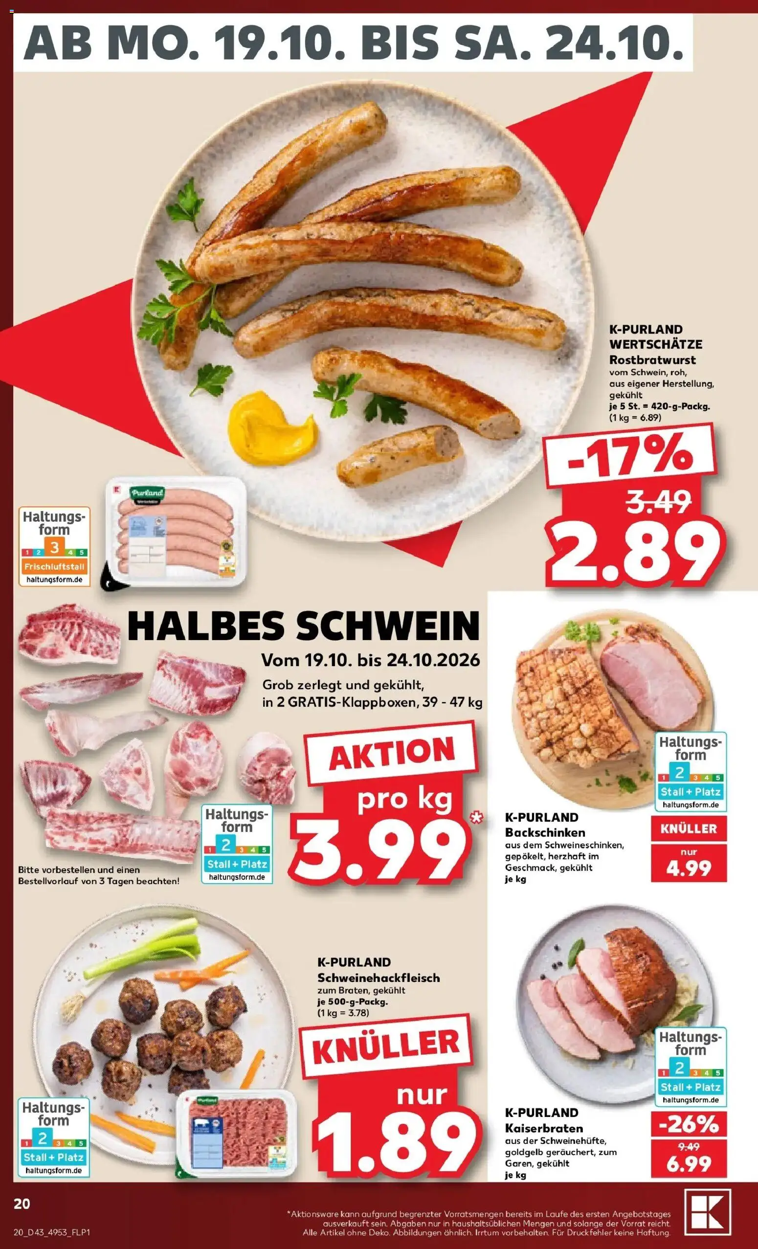 Vorschau von dem Prospekt des Geschäftes Kaufland, gültig ab dem 19.10.2026