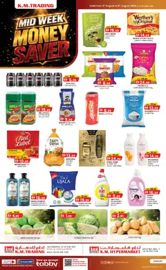 Preview of the catalogue KM Trading catalogue mid week money saver of store KM Trading valid from 3 Aug, 2026
