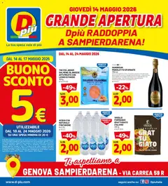 Anteprima dell'opuscolo D Più volantino Genova dal negozio D Più valido da 14/05/2026