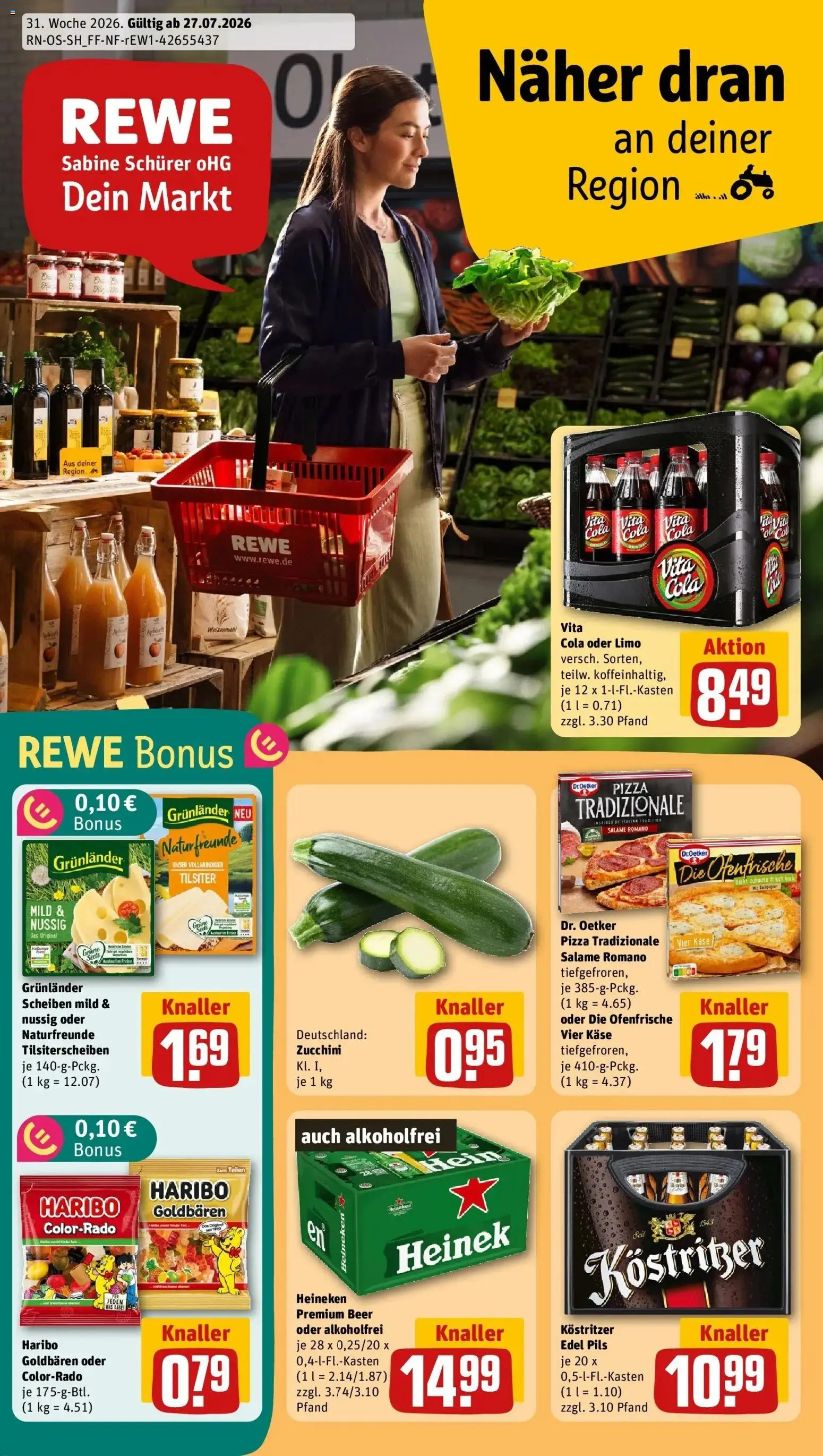 Vorschau von dem Prospekt des Geschäftes Rewe, gültig ab dem 27.07.2026