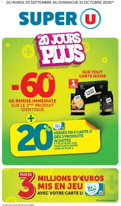 Prévisualisation de Super U - Les prix bas de la semaine du magasin Super U formulaire valide 29/09/2026