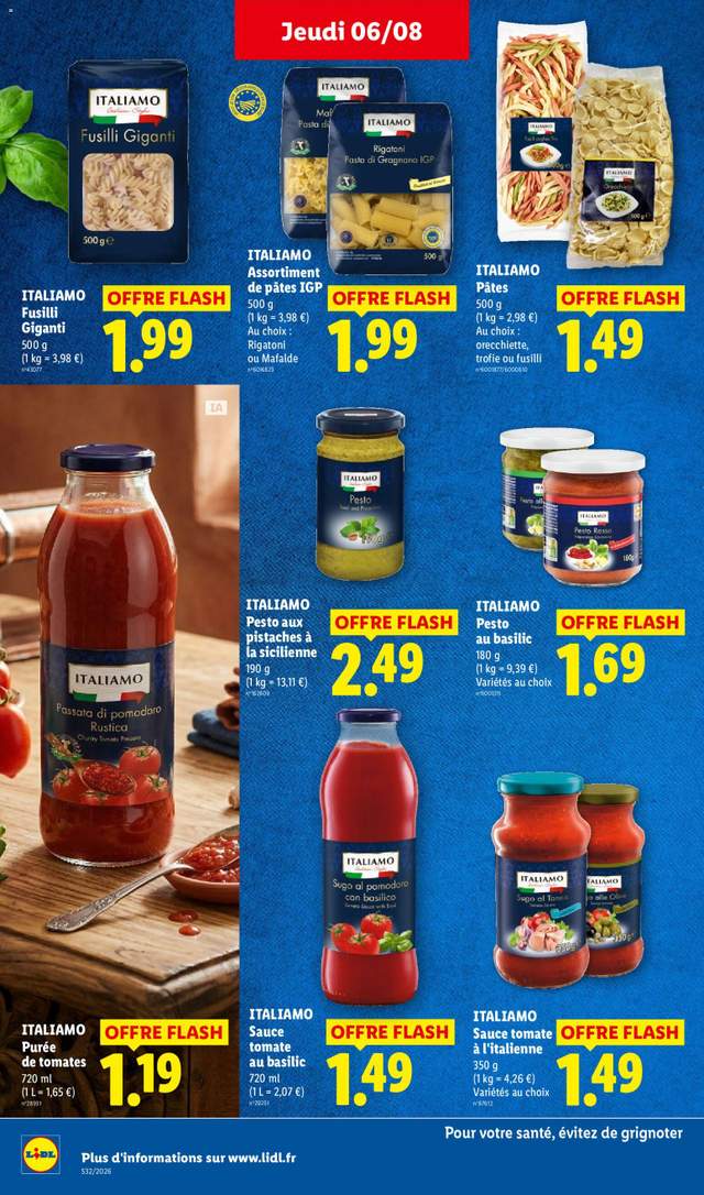 Nouveau catalogue Lidl à partir du 06/08