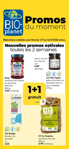 Voorbeeld van BioPlanet Publicité van winkel BioPlanet geldig vanaf 01/07/2026