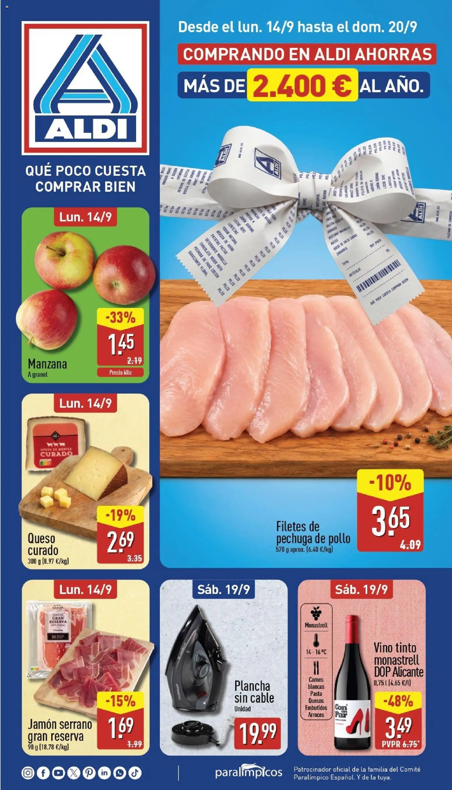 Vista previa del folleto de la tienda Aldi válido desde el 14/09/2026 